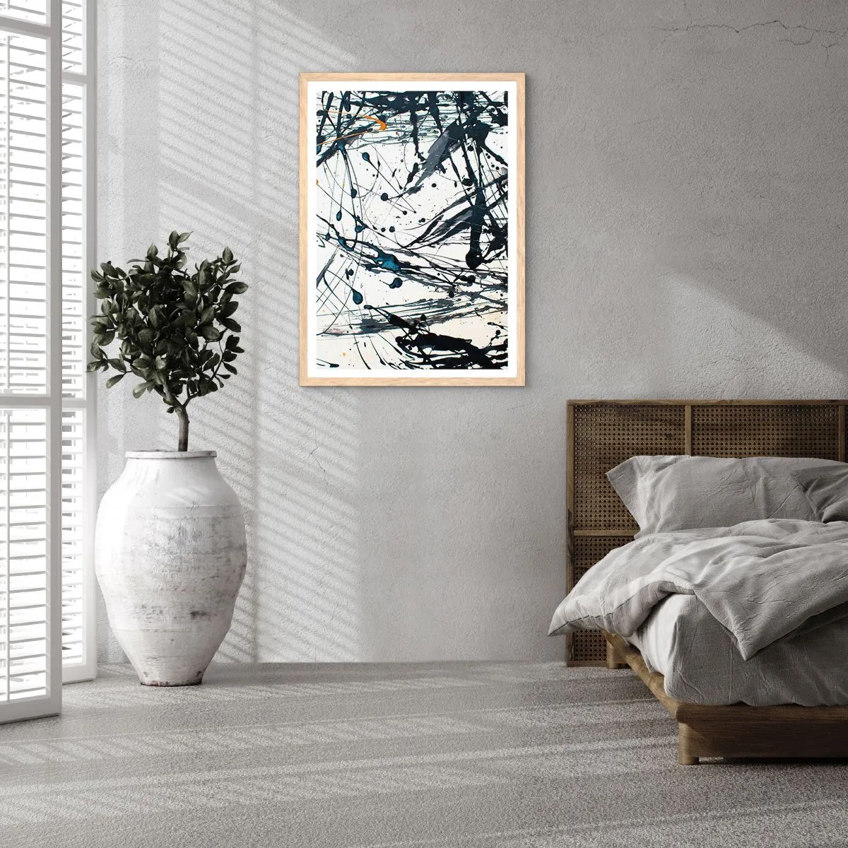 Plakat w ramie jasny dąb - Z sensem czy bez sensu? - 50x70 cm