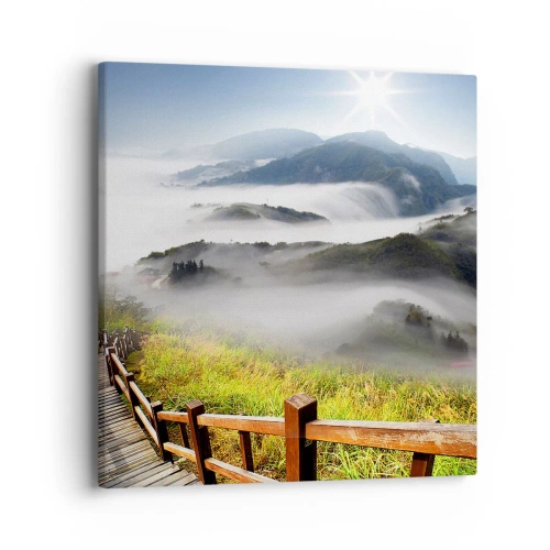 Obraz na płótnie - Utkane z blasku i mgły - 40x40 cm