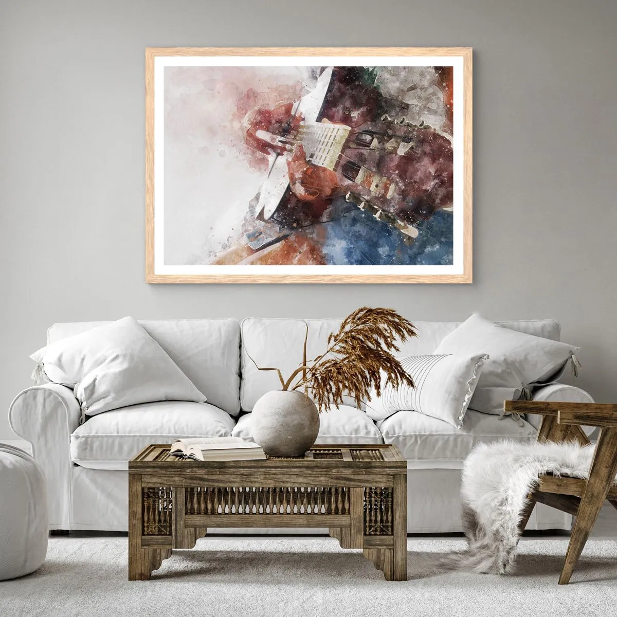 Plakat w ramie jasny dąb - I co o tym myślisz? - 40x30 cm