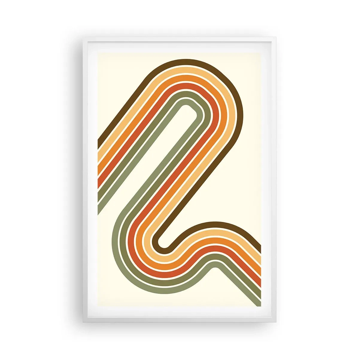 Plakat w białej ramie - Zygzakiem do celu - 61x91 cm