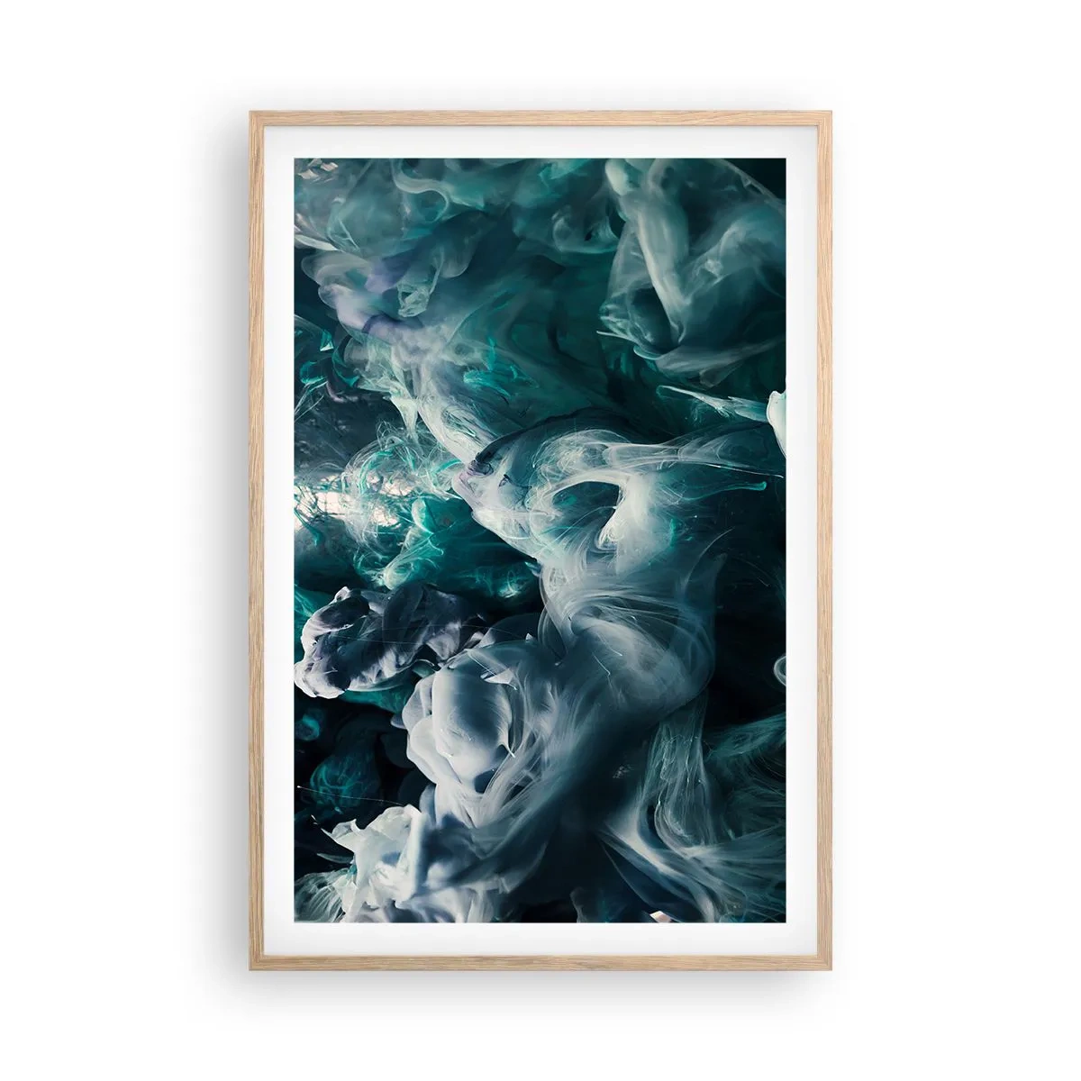 Plakat w ramie jasny dąb - Ruch koloru - 61x91 cm