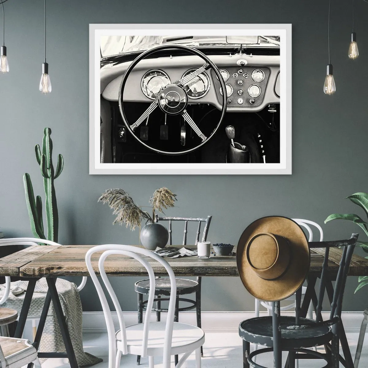 Plakat w białej ramie - Marzenie kolekcjonera - 70x50 cm