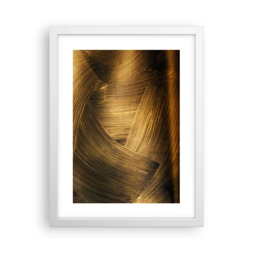 Plakat w białej ramie - W złotym labiryncie - 30x40 cm