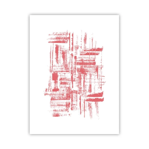 Plakat - Czerwone miasto - 30x40 cm