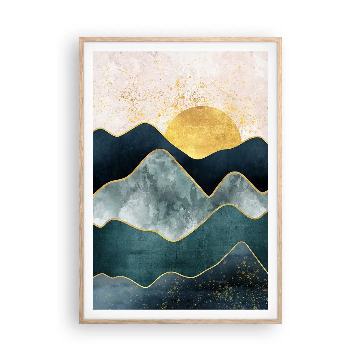 Plakat w ramie jasny dąb - Za siedmioma górami - 70x100 cm