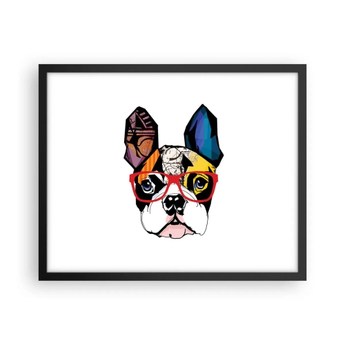 Plakat w czarnej ramie - Intelektualista - 50x40 cm