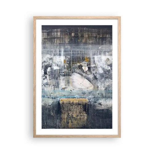 Plakat w ramie jasny dąb - Jak po lodzie, jak po grudzie - 50x70 cm