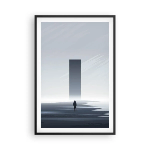 Plakat w czarnej ramie - Szansa czy zagrożenie? - 61x91 cm