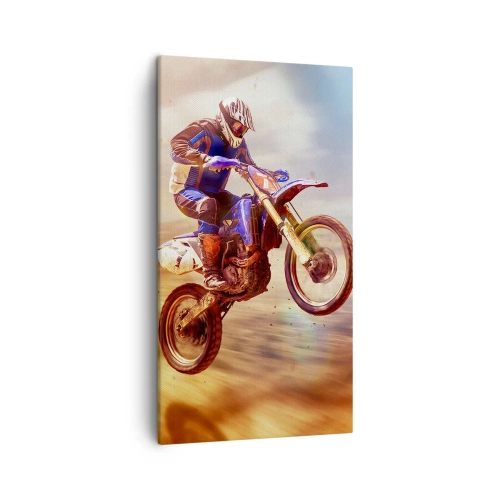 Obraz na płótnie - Motocyklowy zawrót głowy - 45x80 cm