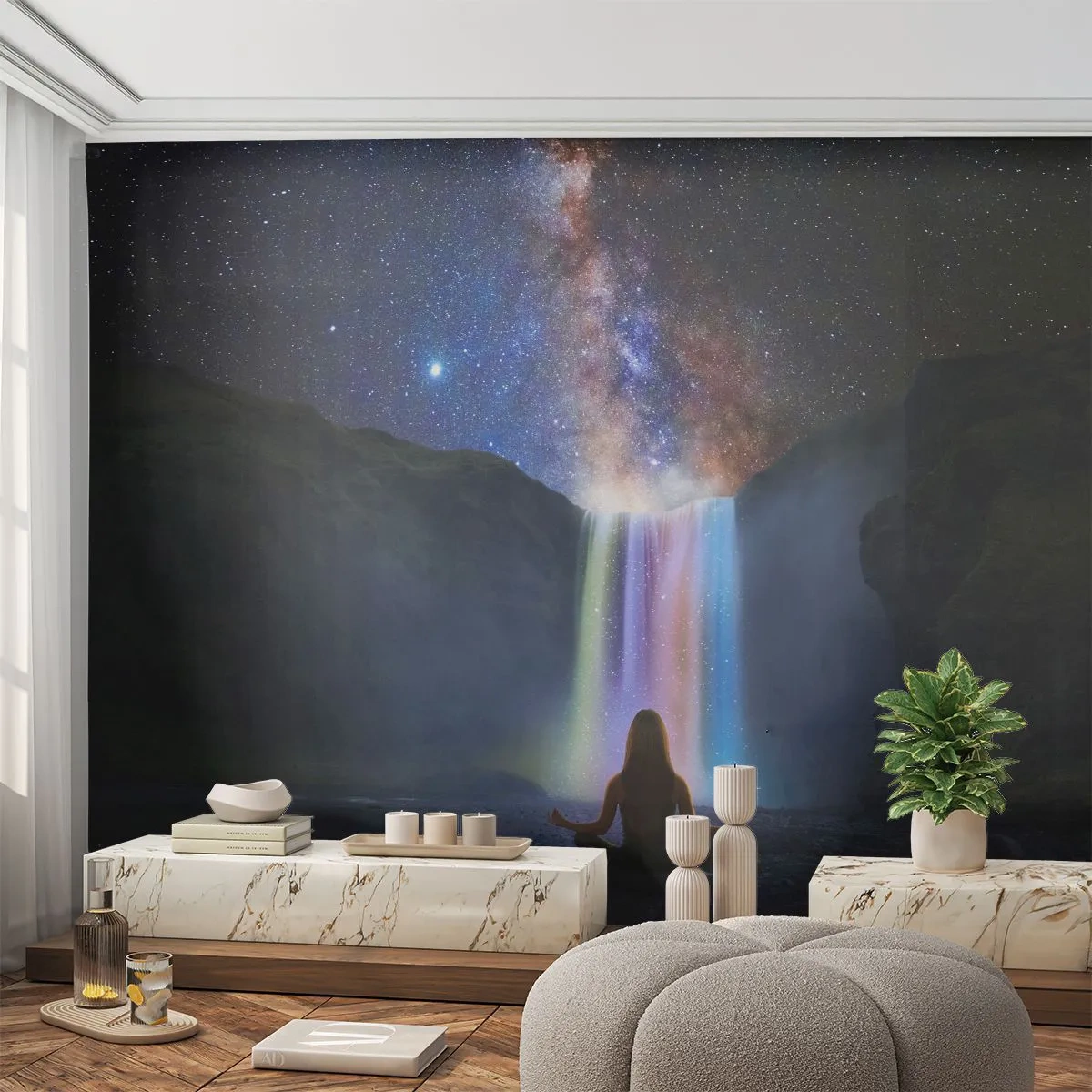 Fototapeta Standard Eco - Absolutna harmonia - Abstrakcja, Wodospad, Fantasy - 150x105 cm