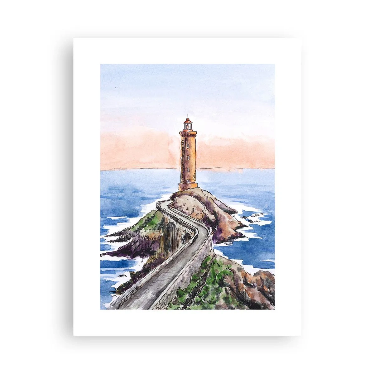 Plakat - Zwrócona ku morzu - 30x40 cm