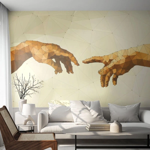Fototapeta Premium Canvas - Boska geometria - Nowoczesna Sztuka, Dłonie, Sztuka - 450x315 cm