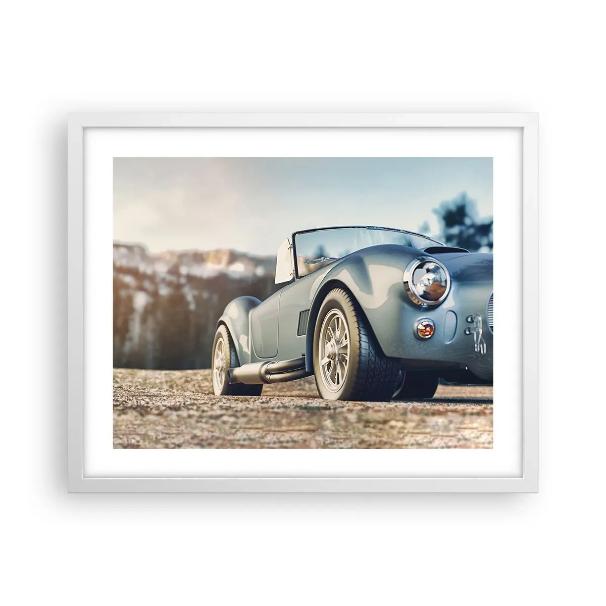 Plakat w białej ramie - Bo liczy się styl - 50x40 cm