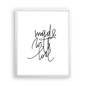 Plakat w białej ramie - Najlepsza marka - 40x50 cm