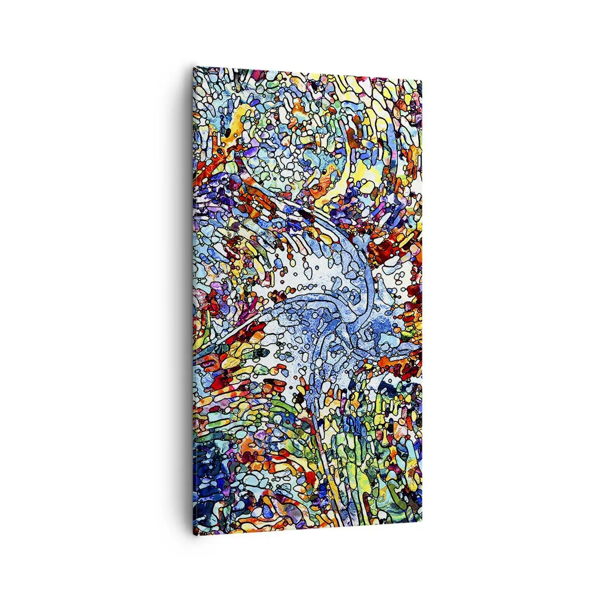 Obraz na płótnie - Witraż kroplisty - 55x100 cm