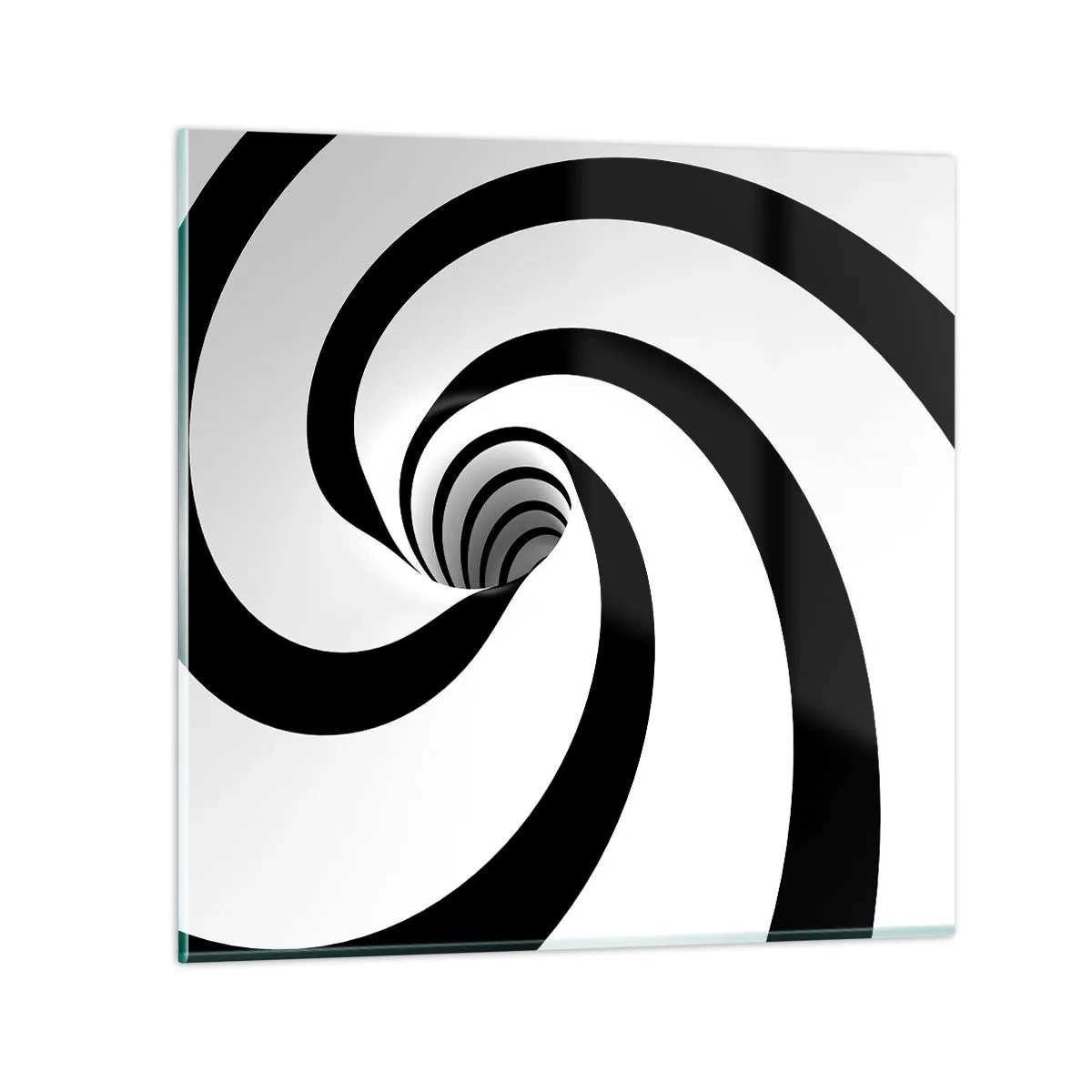 Obraz na szkle - Poddać się wirowi? - 40x40 cm