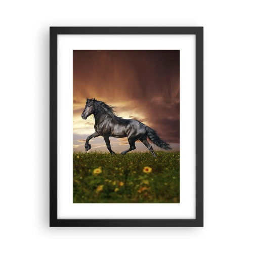 Plakat w czarnej ramie - Czarny książę - 30x40 cm