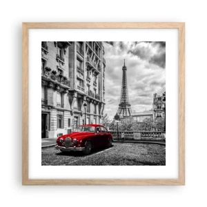 Plakat w ramie jasny dąb - Drapieżnik w mieście - 40x40 cm