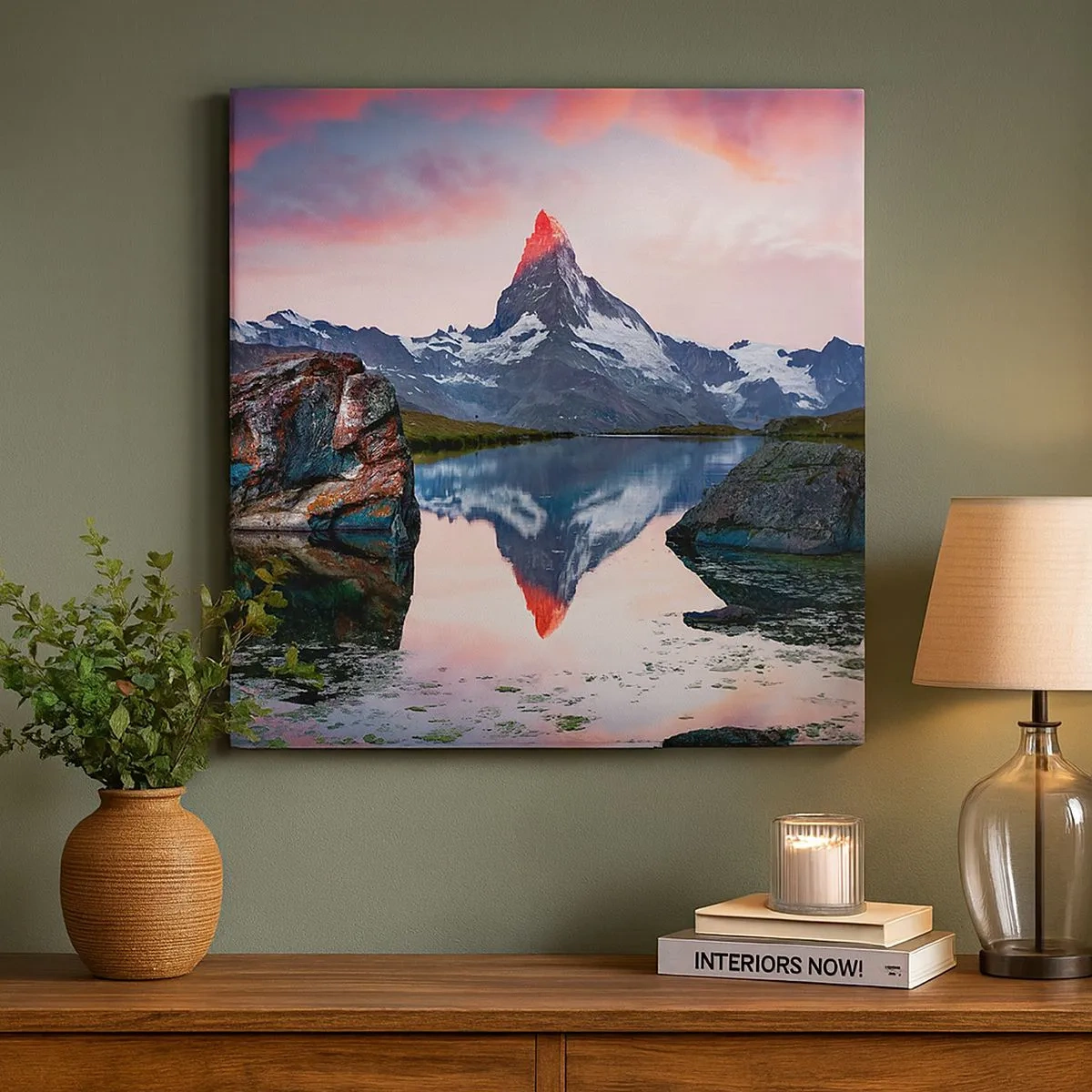 Obraz na płótnie - Serce gór jest gorące - 30x30 cm