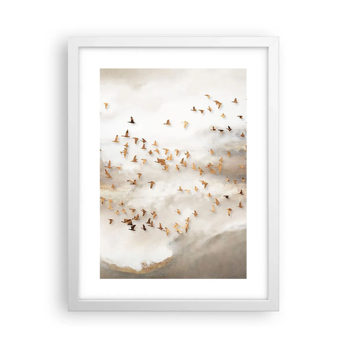 Plakat w białej ramie - Już czas… - 30x40 cm