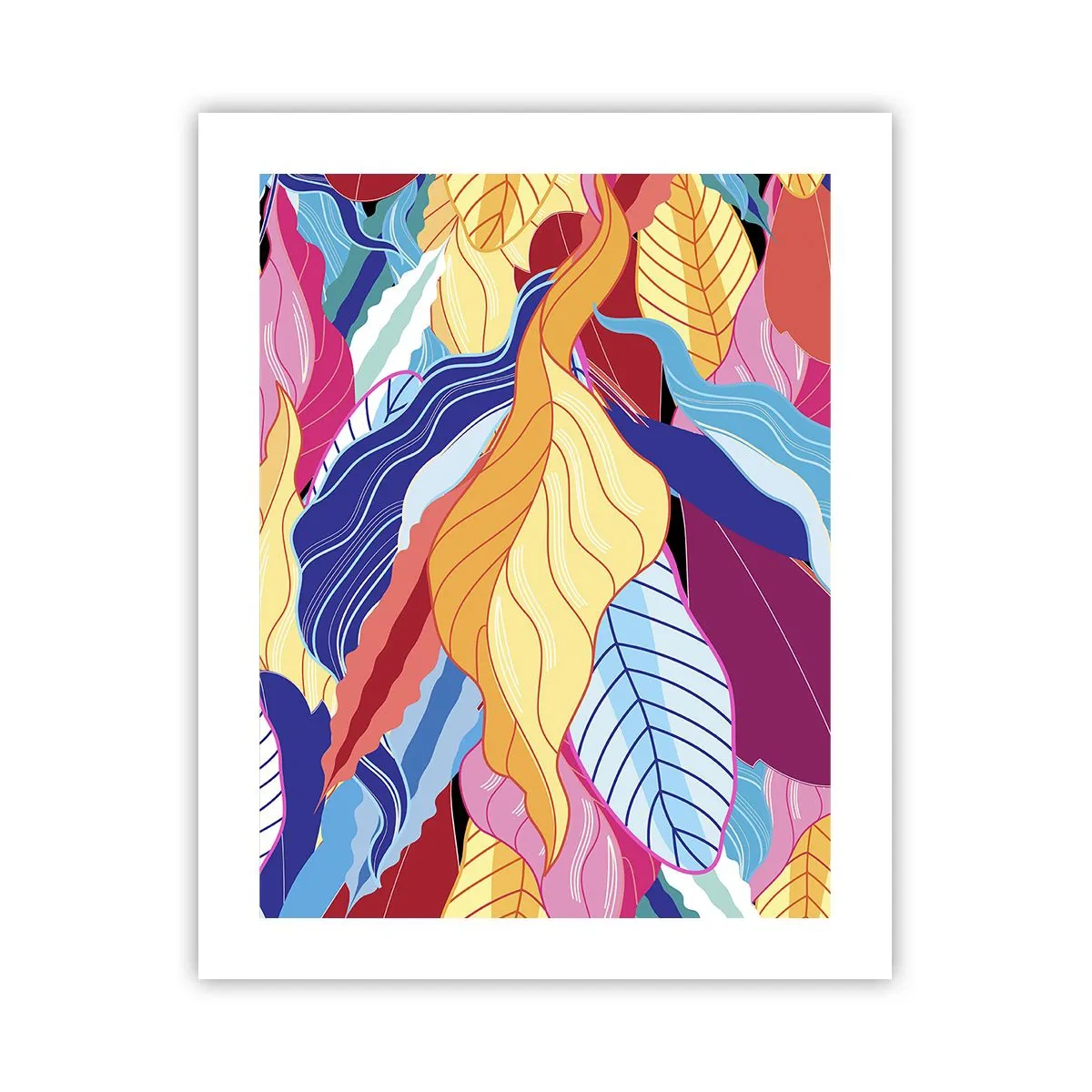 Plakat - Kolorowy bałagan - 40x50 cm