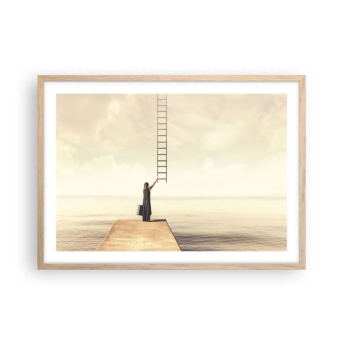 Plakat w ramie jasny dąb - Magiczna podróż - 70x50 cm
