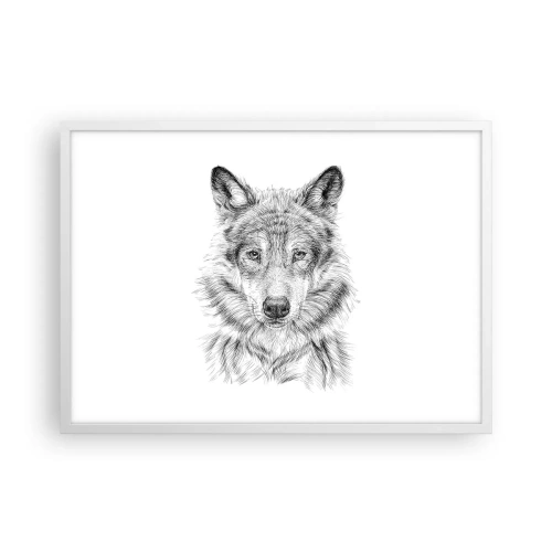 Plakat w białej ramie - Urodzony przywódca - 70x50 cm