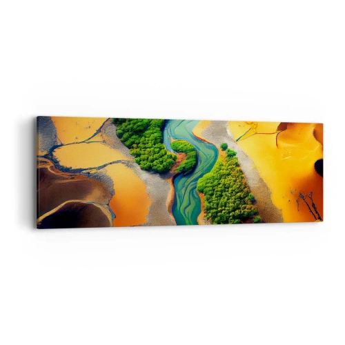 Obraz na płótnie - Życiodajna rzeka - 90x30 cm