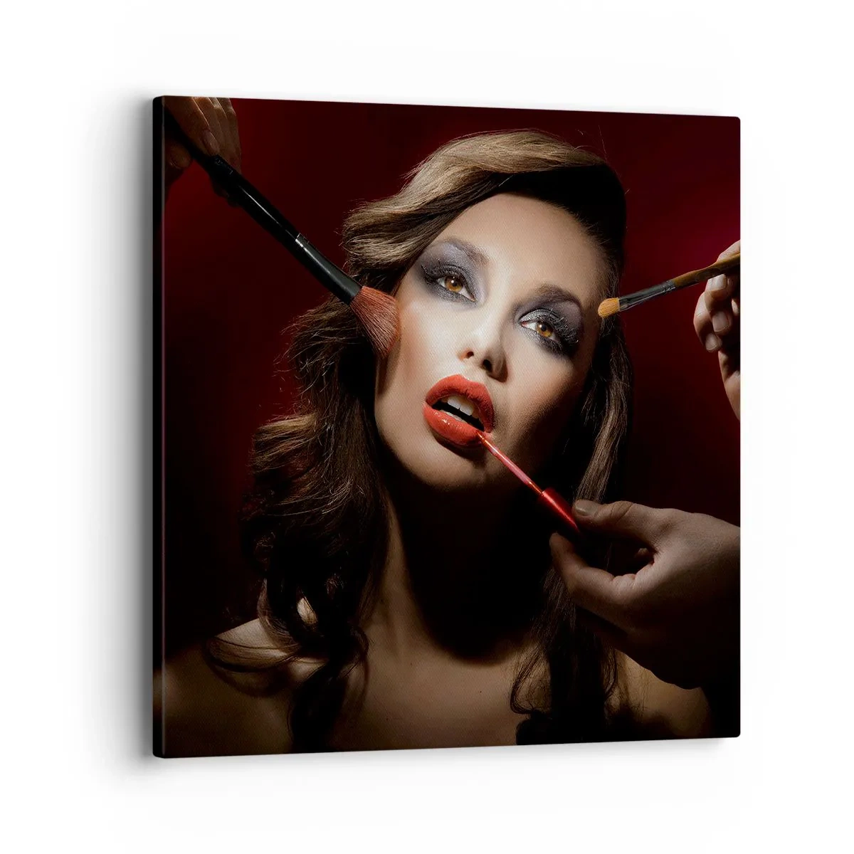 Obraz na płótnie - Piękna rozmarzona - 40x40 cm