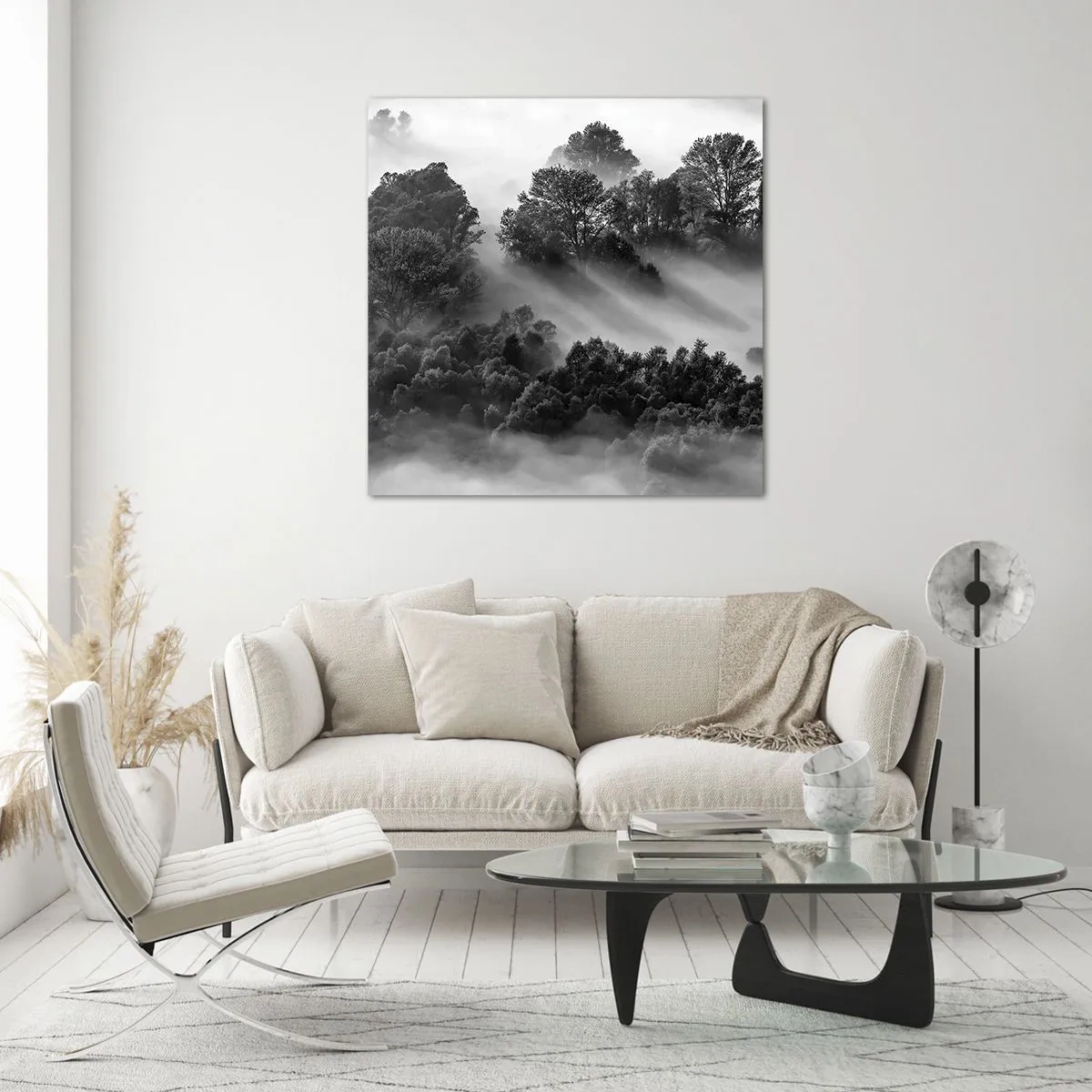 Obraz na szkle - Wstający ze snu - 40x40 cm