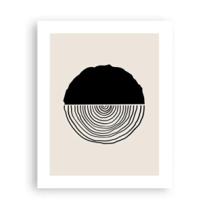 Plakat - Pół na pół - 40x50 cm