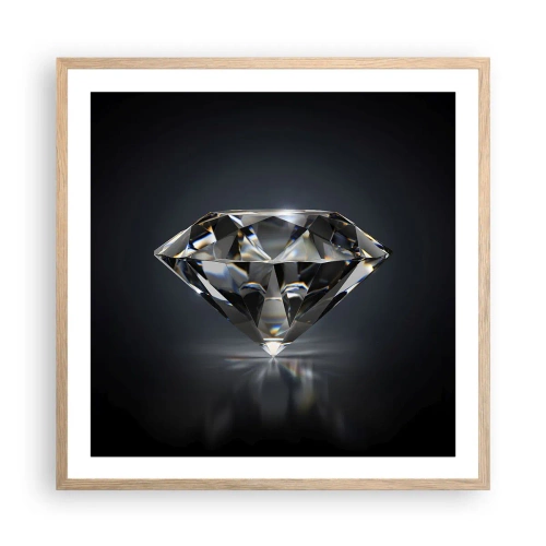 Plakat w ramie jasny dąb - Best girls friend - 60x60 cm