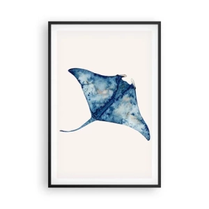 Plakat w czarnej ramie - Życie w błękicie - 61x91 cm