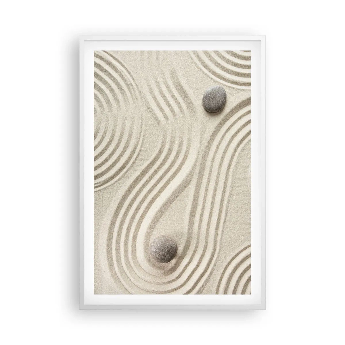 Plakat w białej ramie - Dotyk ciepła - 61x91 cm