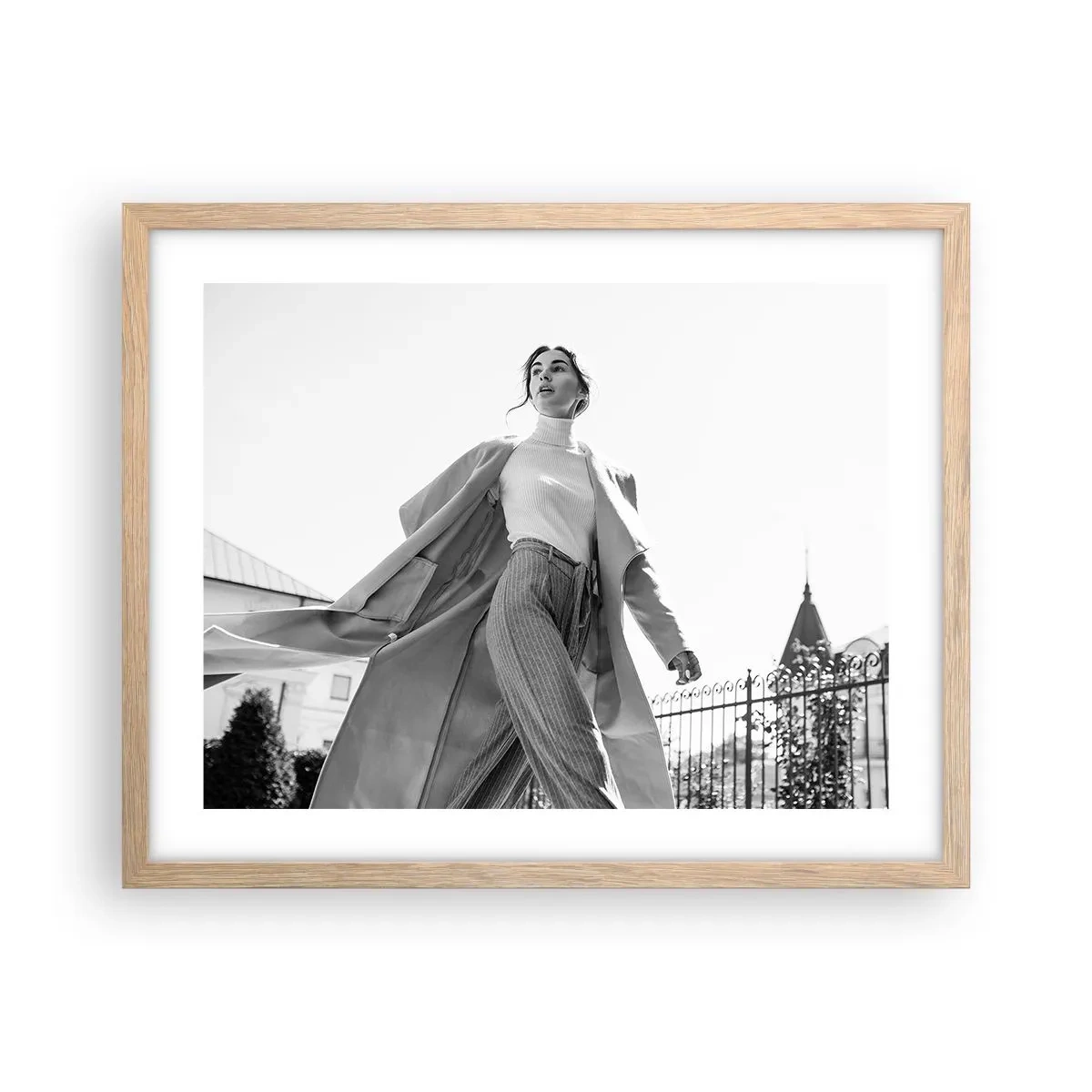 Plakat w ramie jasny dąb - Idziesz ze mną? - 50x40 cm