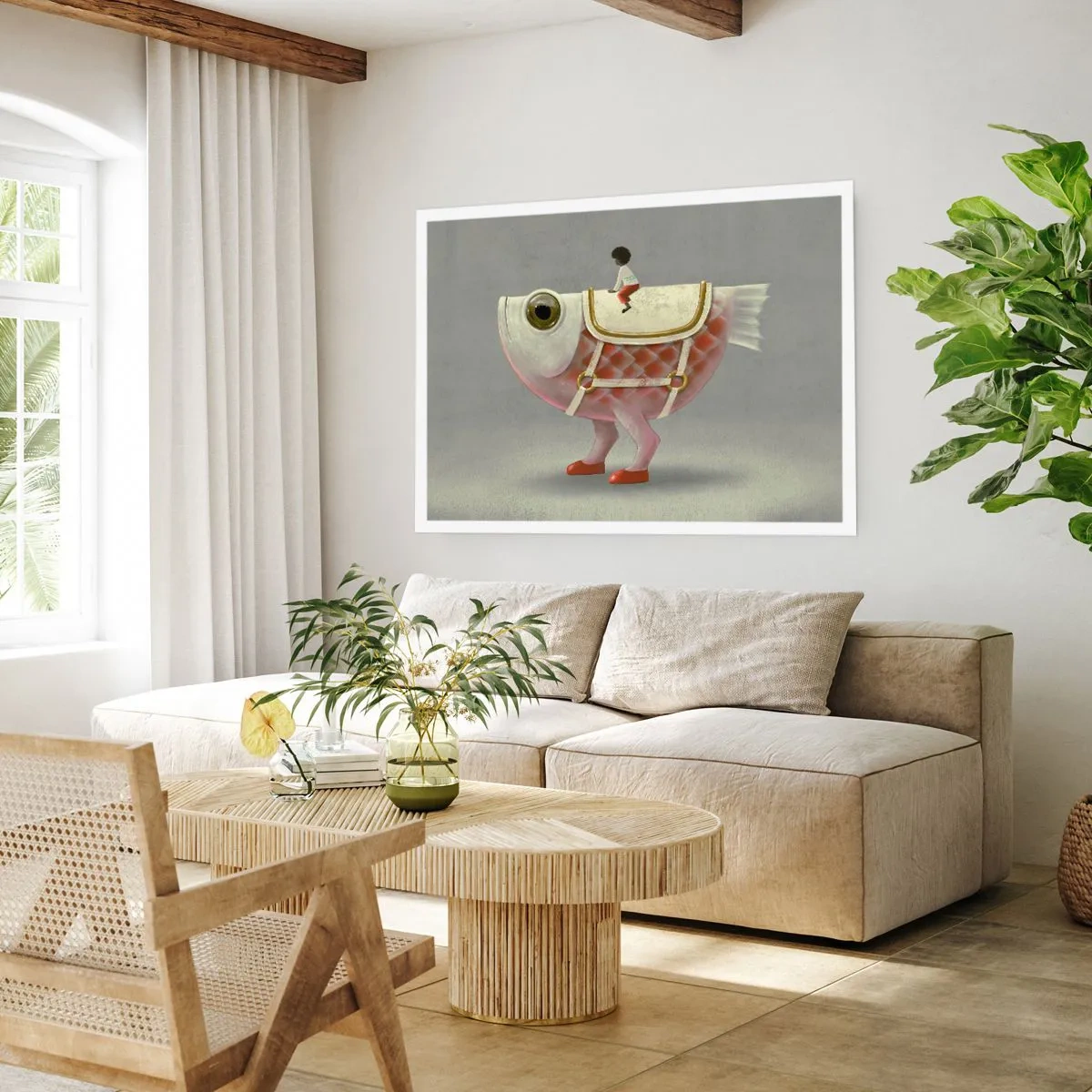 Plakat - Ryboński jeździec - 70x50 cm