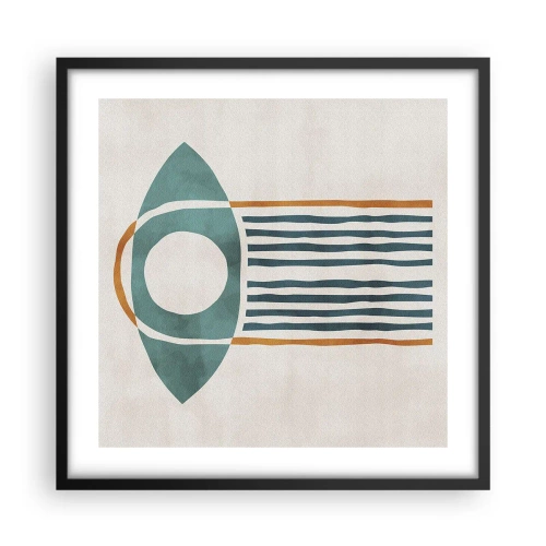 Plakat w czarnej ramie - Znaki i rytuały - 50x50 cm