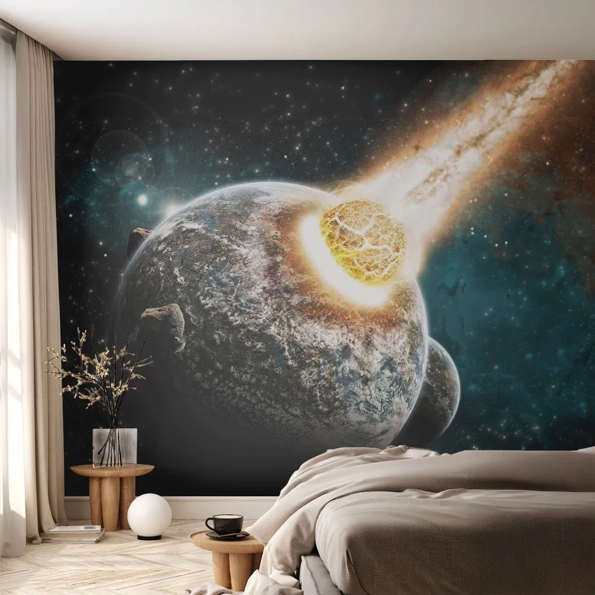 Fototapeta Standard Eco - Zagłada czy narodziny? - Abstrakcja, Kosmos, Kometa - 450x315 cm