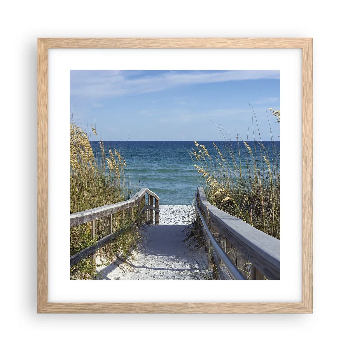 Plakat w ramie jasny dąb - W słońcu, na wietrze - 40x40 cm
