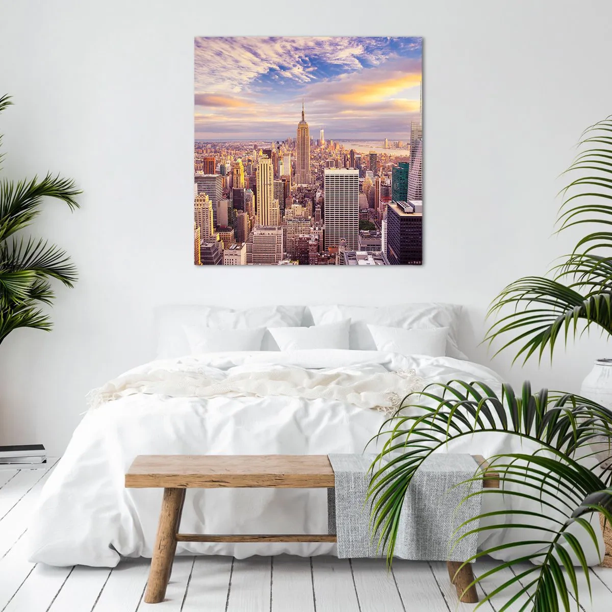 Obraz na płótnie - Sięgnąć samych chmur - 60x60 cm