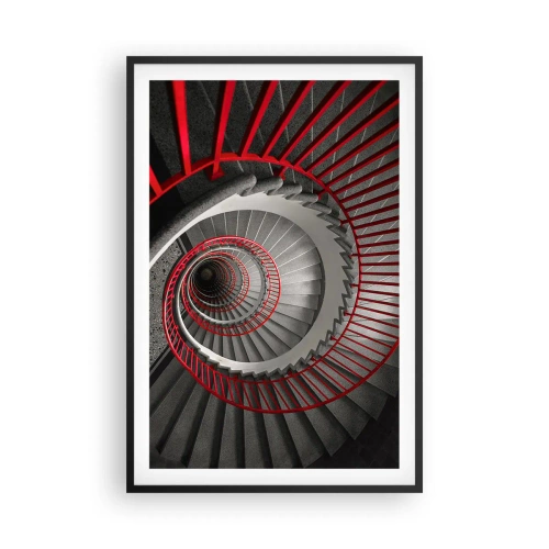 Plakat w czarnej ramie - Zabawy architektury - 61x91 cm