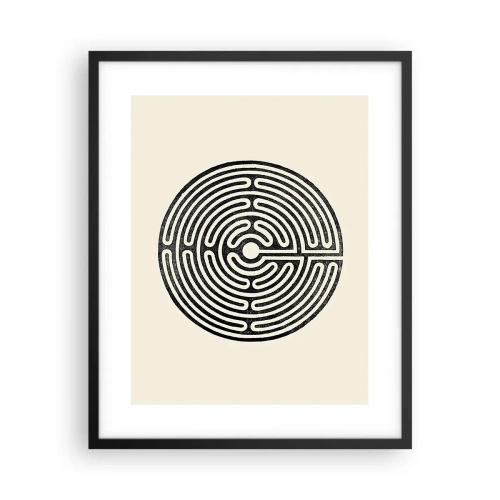 Plakat w czarnej ramie - Tajemniczy porządek - 40x50 cm