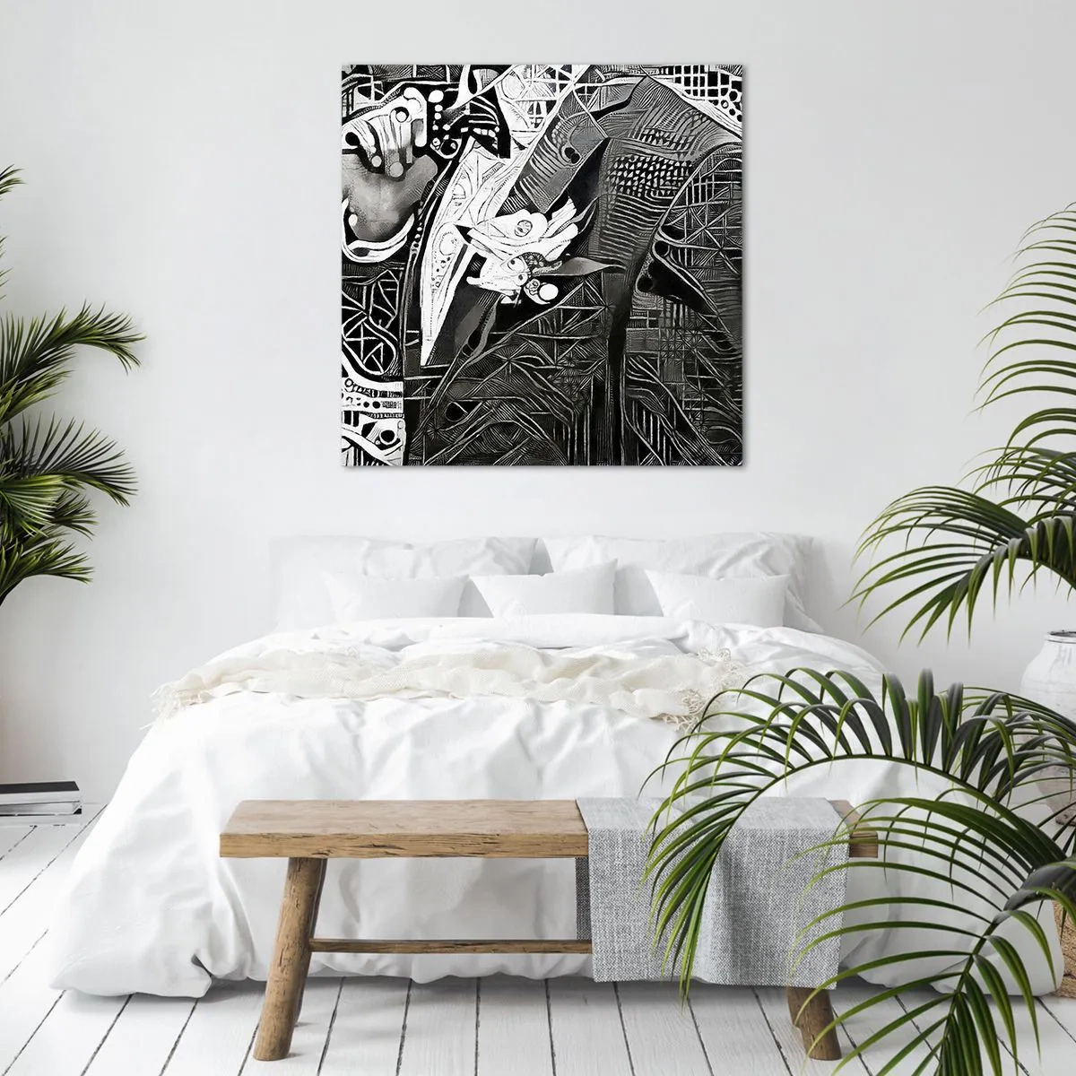 Obraz na płótnie - Tylko na pozór szary człowiek - 60x60 cm