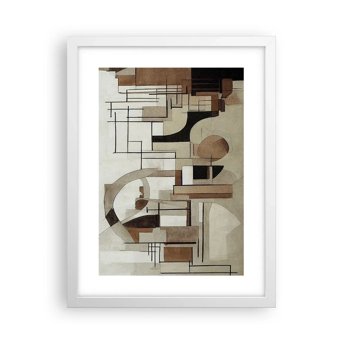 Plakat w białej ramie - Pejzaż miejski 2.0 - 30x40 cm