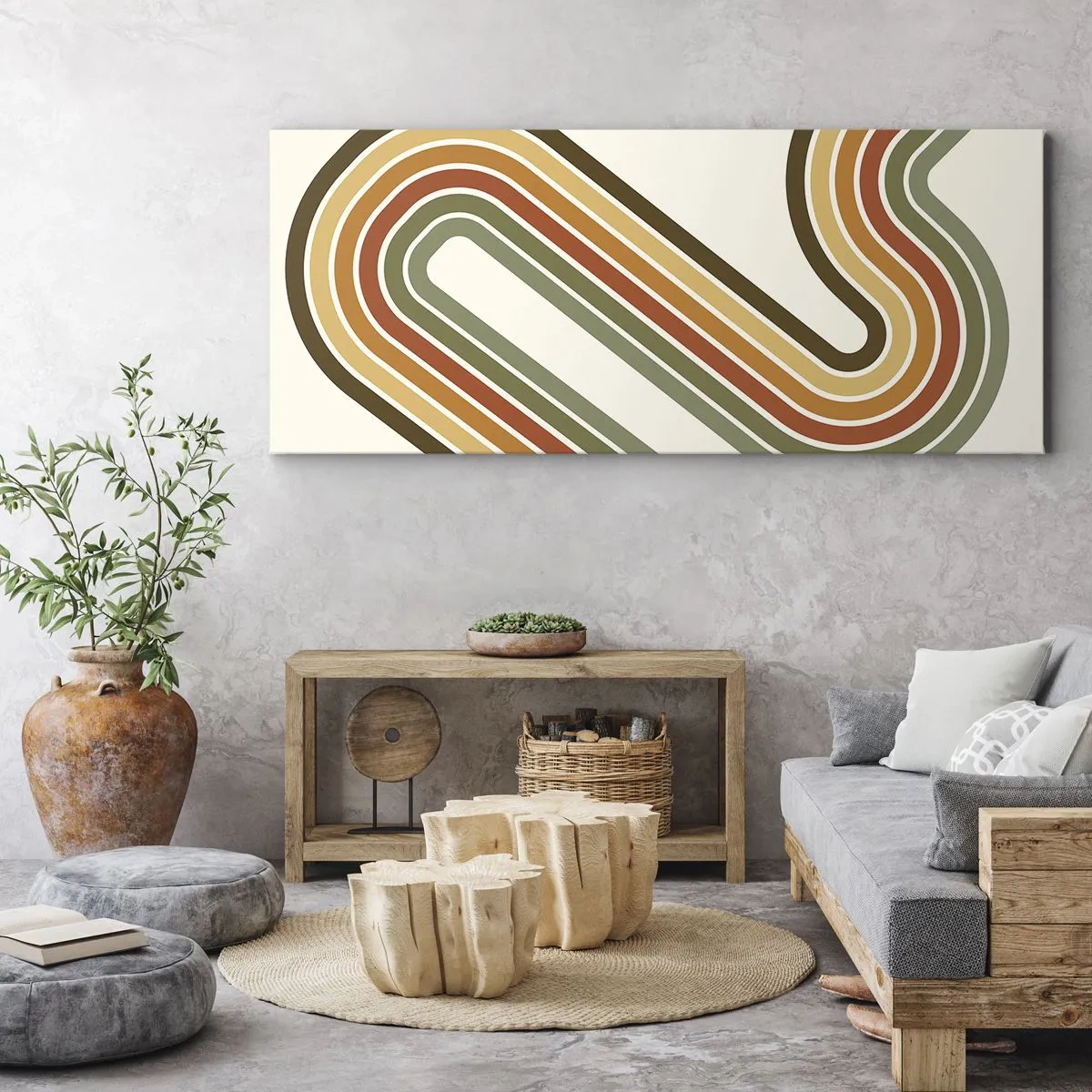 Obraz na płótnie - Zygzakiem do celu - 100x40 cm