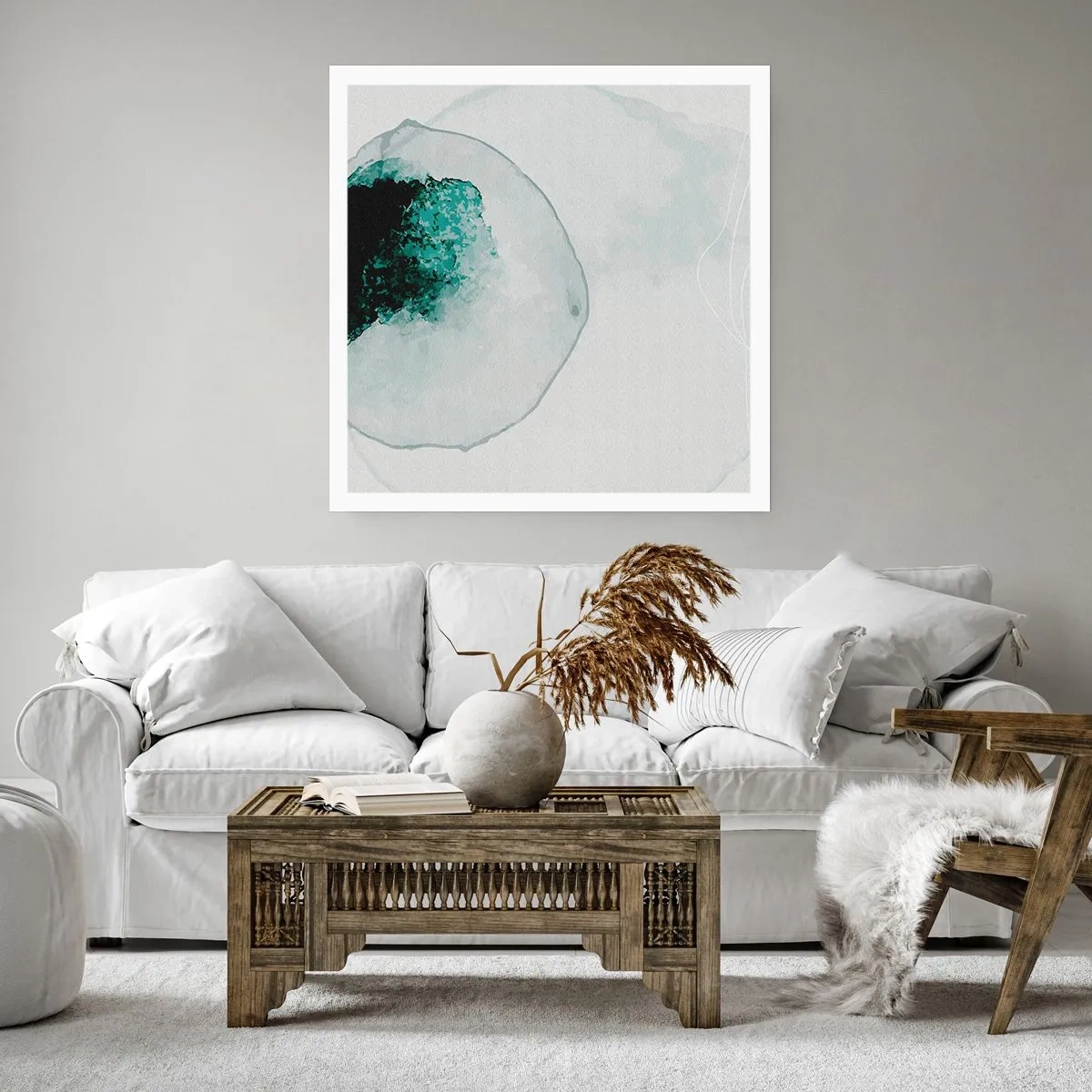 Plakat - W kropli wody - 60x60 cm