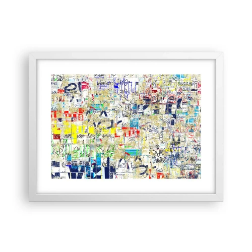 Plakat w białej ramie - Po prostu cieszy oczy - 40x30 cm