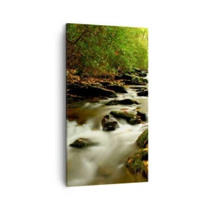 Obraz na płótnie - Jak płynne srebro - 45x80 cm