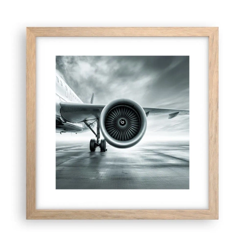 Plakat w ramie jasny dąb - Jest moc! - 30x30 cm