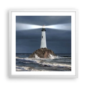 Plakat w białej ramie - Tu…tu…tutaj! - 50x50 cm